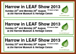 Harrow in Leaf - Show car sticker